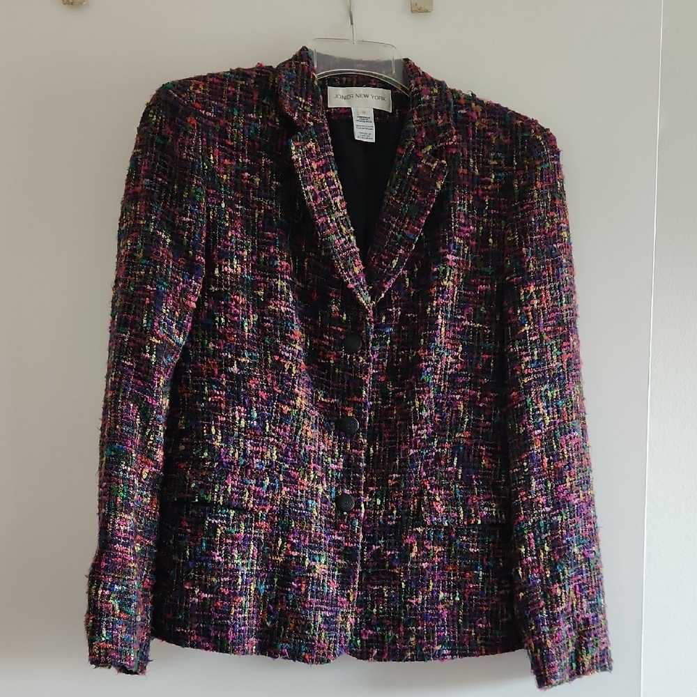 Multicolor Tweed Women's Jacket